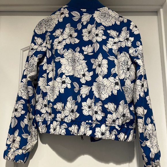 BANANA REPUBLIC FLORAL BOMBER JACKET SZ XS - Picture 3 of 4